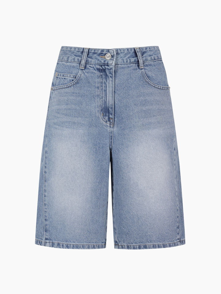 Blue jean bermudas - sisley k donna - Blau | Sisley K image number 1